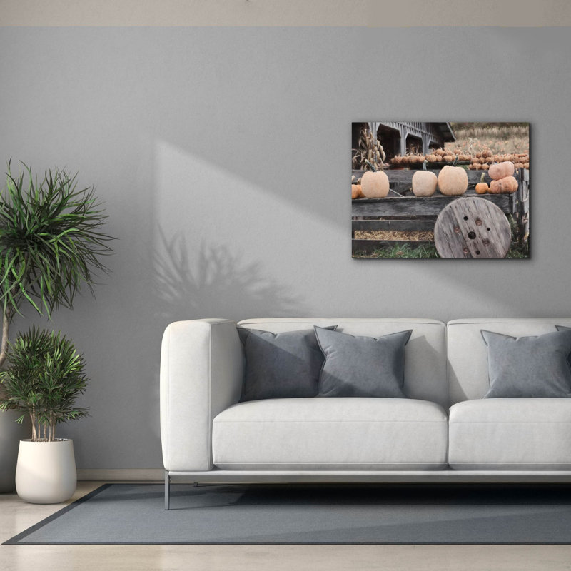 «Pumpkin Market» par Lori Deiter, estampe numérique sur toile, H 26 po x l 34 po x P 1,5 po