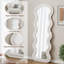 Miroir de plancher pleine longueur White Wave Idée de cadeau