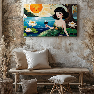 Toile, art mural Lily Pond Mermaid