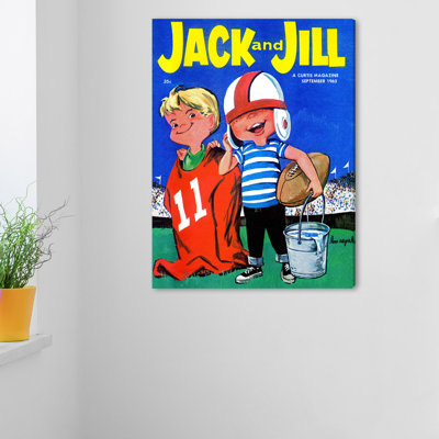 'Rugby Players' Print on Wrapped Canvas