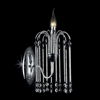 Steel Candle Wall Light