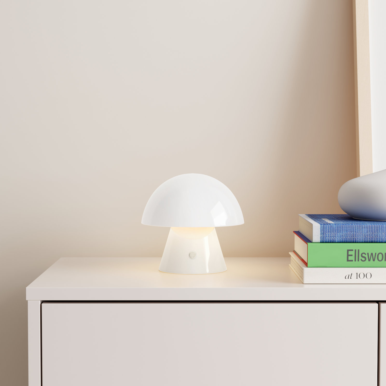 Xyanna Metal Desk Lamp, White
