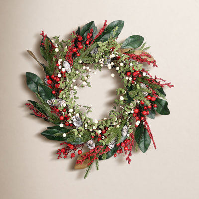 24" Handcrafted Pinecone Christmas Wreath