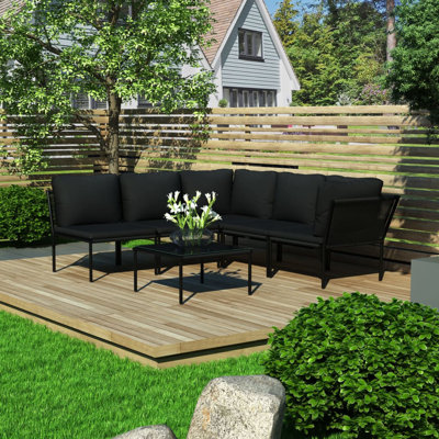 Daan 6 Piece Lounge Chair with Cushions