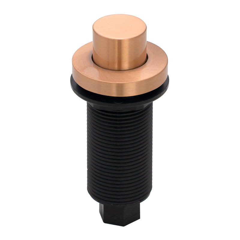 Antique Copper Garbage Disposal Air Switch Kit with Brass Button