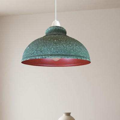 Industrial Ceiling Pendant Light Shades Retro Style Curvy Dome Shaped Lamp Shades Metal Easy Fit Ceiling Pendant Light Shades For Light Fixtures