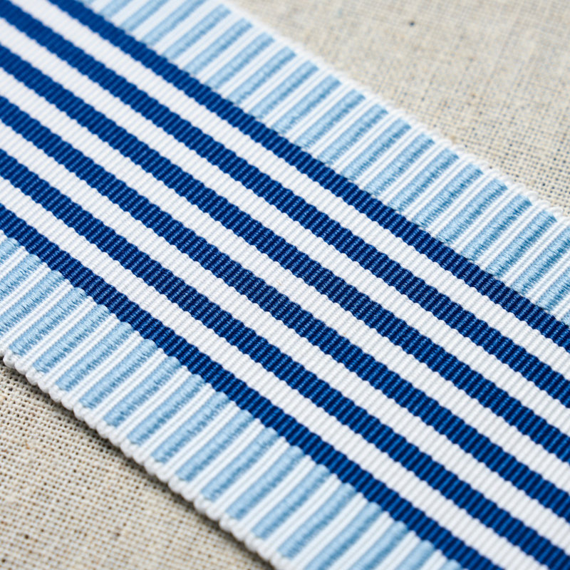 Ruban à rayures Schumacher x Victor Glemaud Keket, Bleu