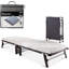 Jay-Be® Hideaway Folding Guest Bed, Space-Saving, 360° Castors, with Hypoallergenic, Breathable e-Fibre Mattress, Single-135580573