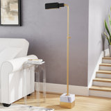 Ridenour 56.5'' Brass Gold Task Floor Lamp