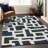Premium Machine Washable Prisco Black Rug-383807381