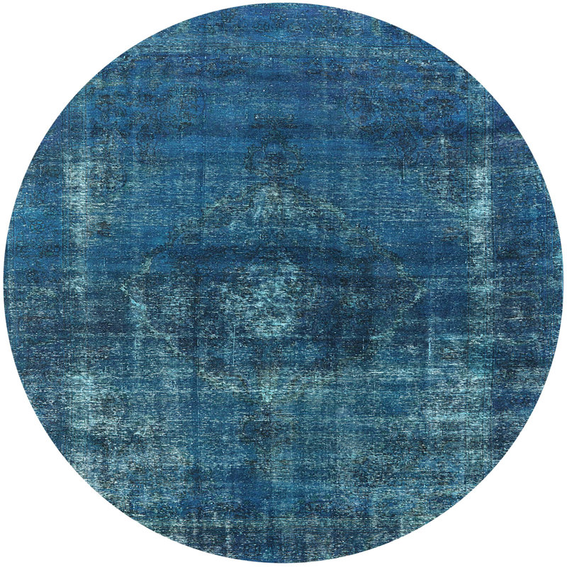 Anjila Oriental Indoor Rug, Round 7'
