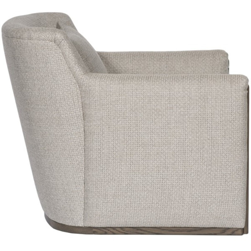 Thom Filicia Home 32.5" Wide Upholstered Armchair, Kennelly Snow Polyester Blend, Casa Blanca