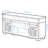 Tv Stand, Barn Door, Led Lights, Y - Shaped Decor, Antique Gray Tone, 60 69 Inch Entertainment Setup 65.3" American Traditional Stand With Sliding Barn Door, Strips, And Decorative Strip, Gray Tone,-1520064492-1520064494