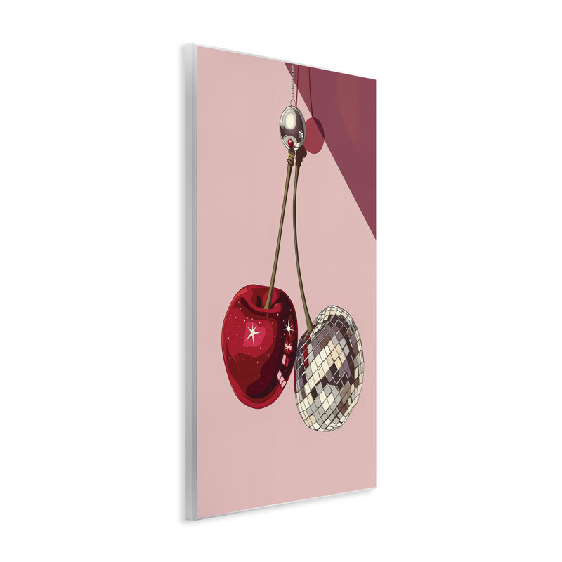 «Dazzling Disco Cherries», plaque murale par LSR Design Studio, H 15 po x l 10 po