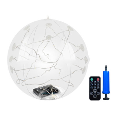 Plastic spherical ornament Floating Pool Lights Solar Pool Lights That Float With RGB Color Changing Pool Floating Lights IP68  Pool Lights With  Lighting Effects