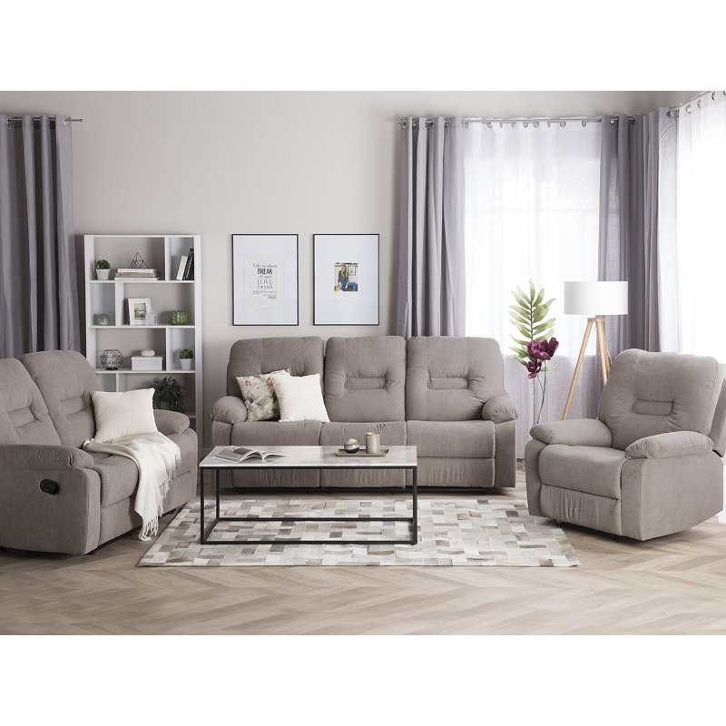 Wiggin 3 - Piece Living Room Set, Taupe