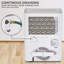 Ivation 20 Pints Tower Dehumidifier for Rooms up to 1500 Cubic Feet