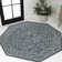 Hagerman Vintage Filigree Textured Weave Teal/Gray Indoor/Outdoor Rug