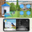 Mangeoire solaire intelligente pour oiseaux avec caméra HD 1 080P, détection d'oiseaux avec détection de mouvement PIR WiFi Night Vision IP65