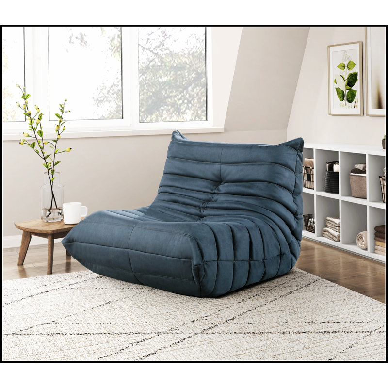 Fauteuil d'appoint luxueux avec capitonnage à boutons, microfibre anthracite, confortable et élégant pour le salon, 1 pièce