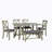 Adhil 6 - Person Solid Wood Top Four Leg Base Dining Set