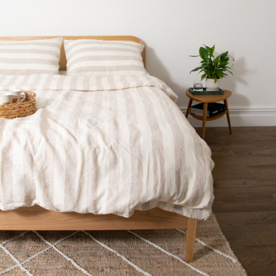 100% Linen Machine Woven Duvet Cover