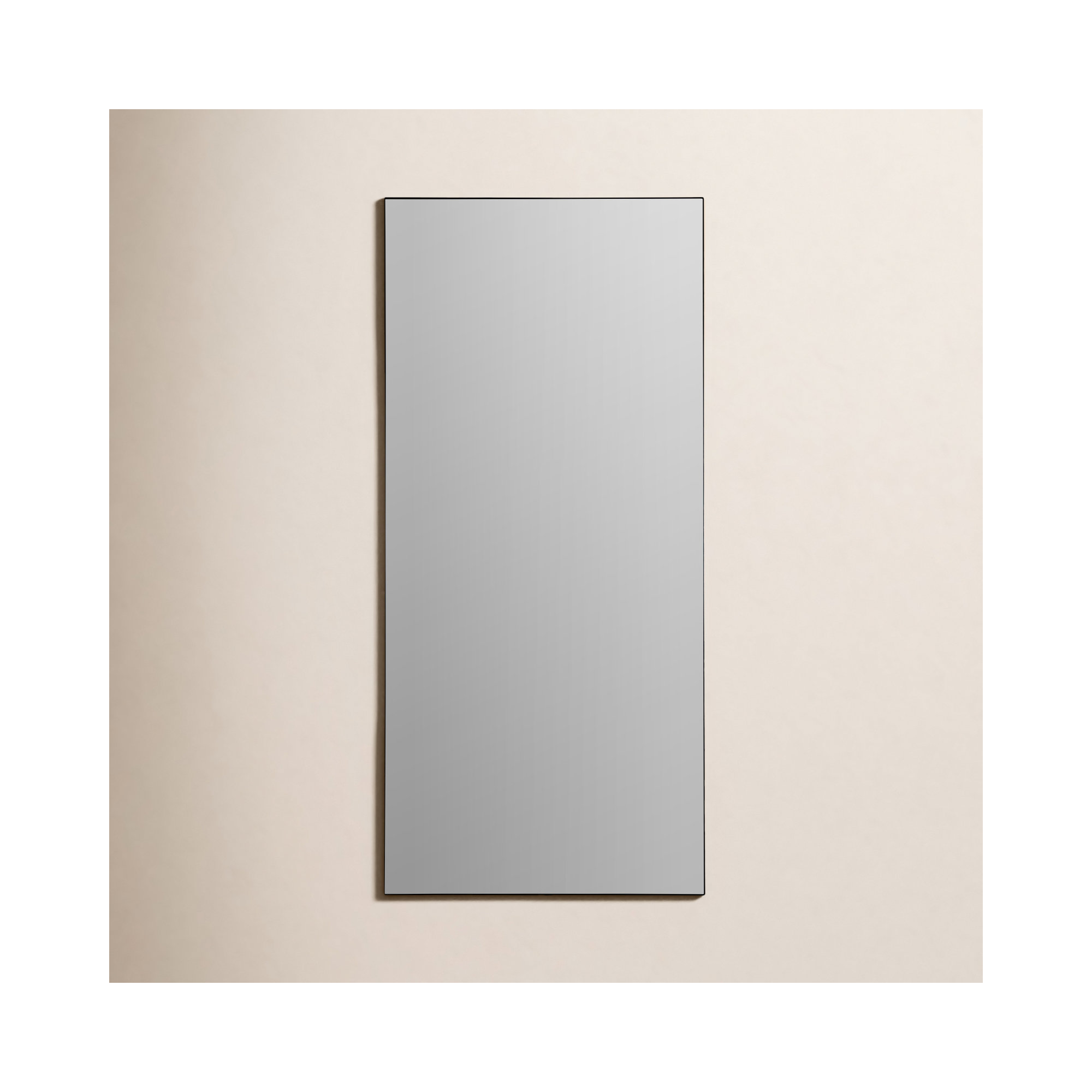 Eaton Metal Rectangle Mirror, Black