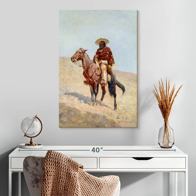 Lelar, Vaquero mexicain, 1890, H 30 po x l 20 po