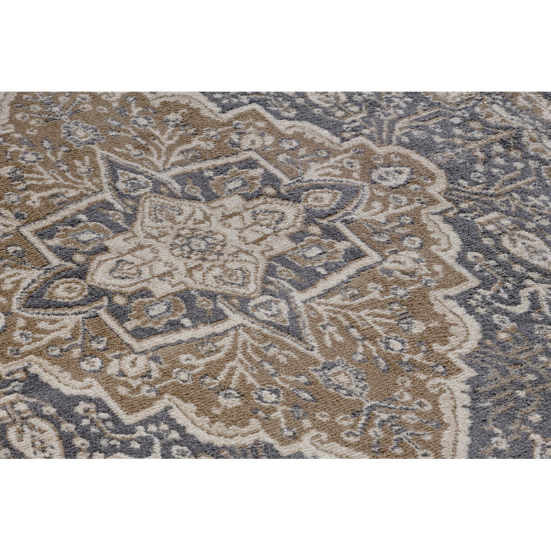 Handwoven Black/Brown/Ivory Rug, Rectangular 160 x 235cm