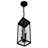 Yannette 8" Wide 4-Light Outdoor Ceiling Light for Porch, Entryway, Garage – Black Finish – Compact Exterior Flushmount