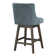Granville Swivel Upholstered Counter Stool with Solid Wood Frame