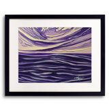 Purple Sea Print by Alicia Lopez