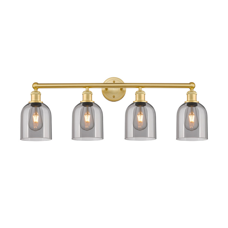 Odaniel 4 - Light Dimmable Vanity Light, Light Smoke, Satin Gold