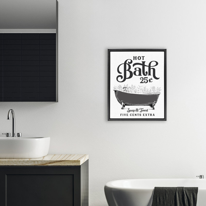 Bain chaud avec cadre flottant à bulles, design par lettré et doublé, Cadre flottant noir de jais, H 21 po x l 17 po