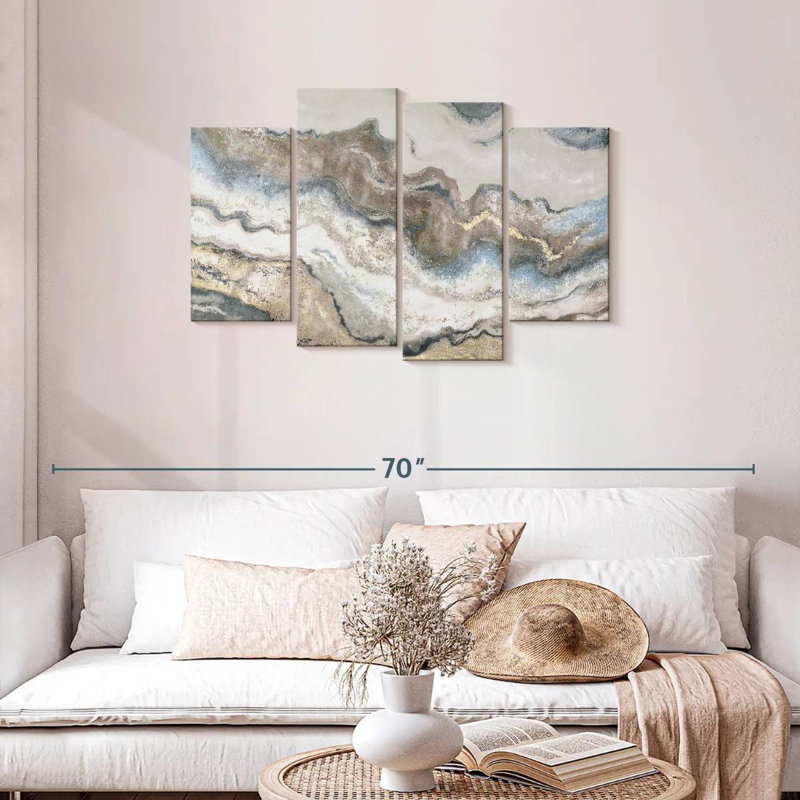 Avery Neutral Marble, 27" H x 43" W