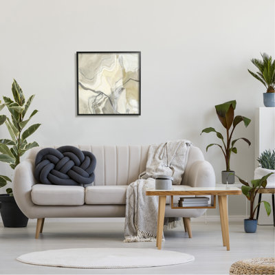 " Intricate Abstract Marble Geode Pattern Modern Beige " by Alpenglow Workshop