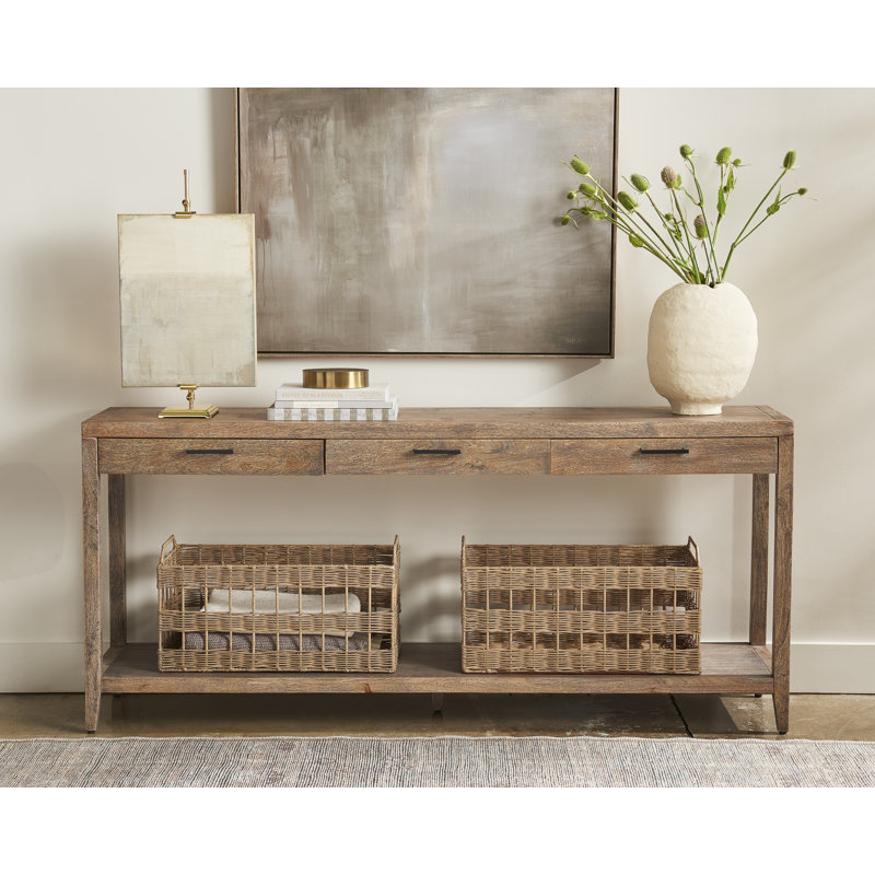 Console en bois massif Kalanie