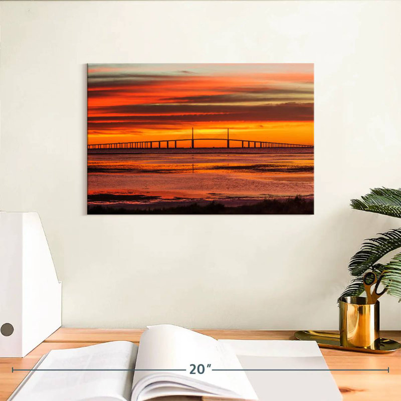 Lilie Sunshine Skyway Bridge Sunrise, H 8 po x l 12 po