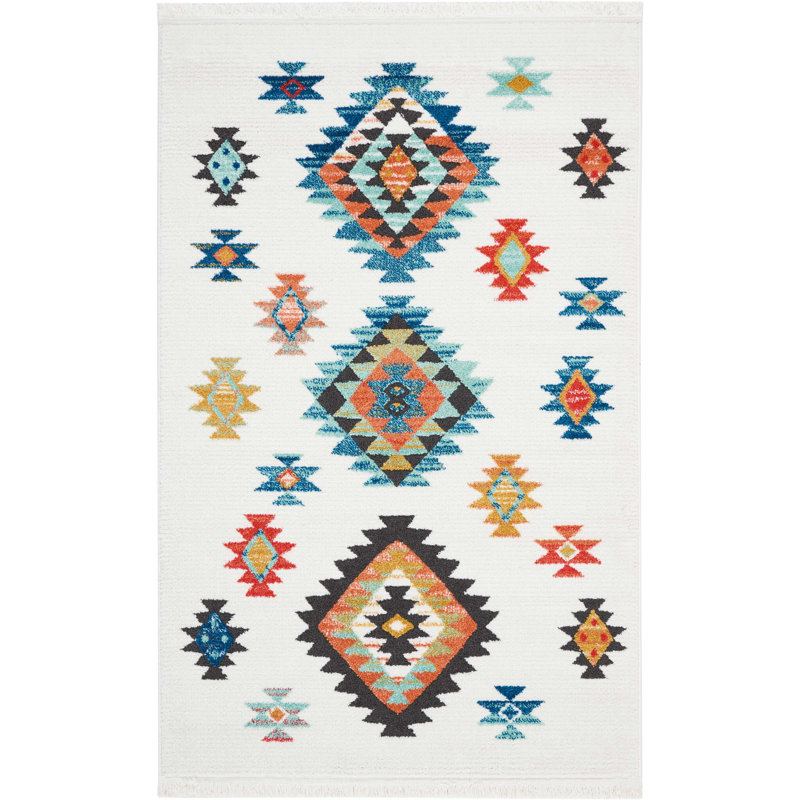 Southwestern Indoor Rug, Rectangle 3'11" x 6'2"