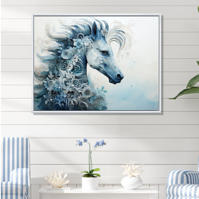 «Underhor Seahorse Elegance I», reproduction sur toile