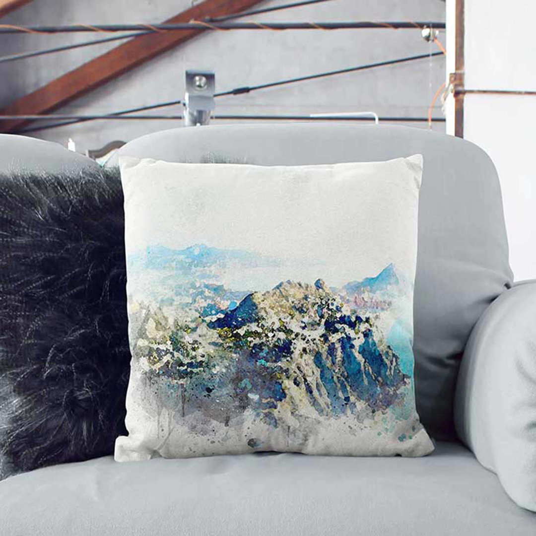 Cabo San Lucas Skyline in Mexico Cushion with Filling