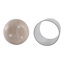 Porte-bougie ouragan moderne en verre rond avec base en marbre pour décoration de table-418466551