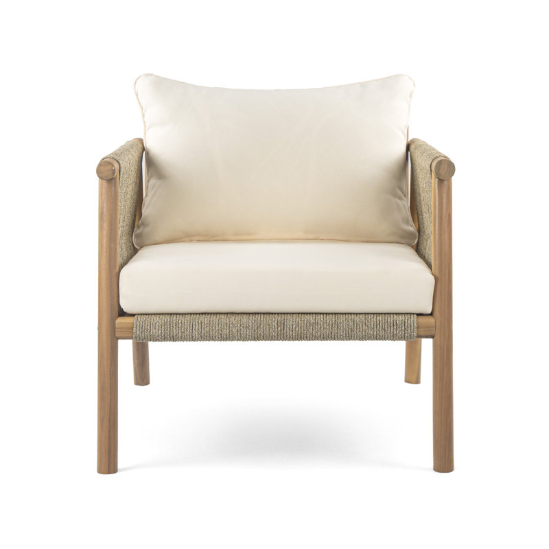 Chaises longues confortables pour patio, sièges de patio modernes en bois 28 po