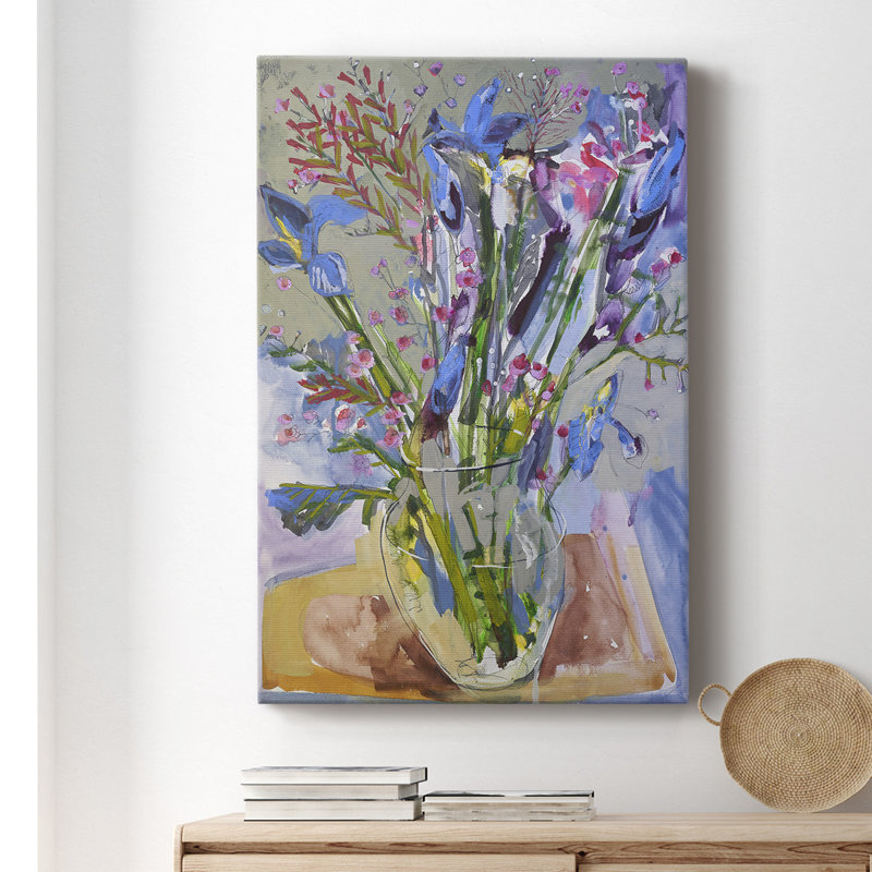 «Mane Spring Flowers», impression sur toile tendue, L 12 po x H 18 po