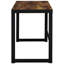 Bureau d'écriture antique en muscade avec base bronze industriel - améliore la productivité au travail