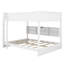 Lit superposé grand en bois avec armoires de rangement et ports USB-510316244