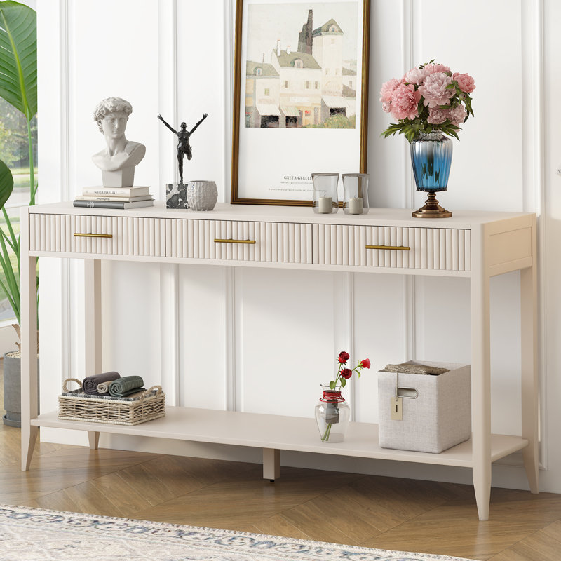 North  60'' Console Table, Beige