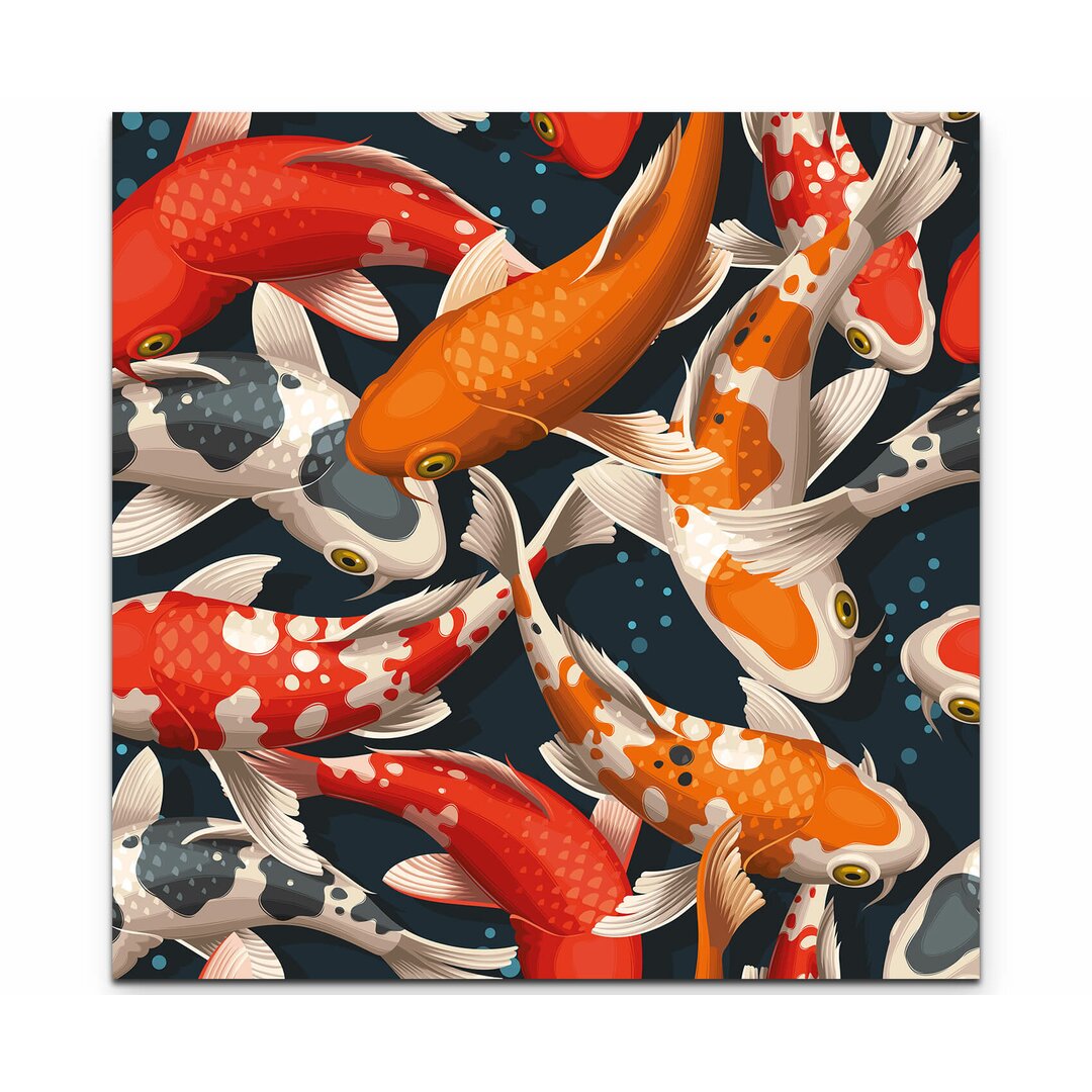 Leinwandbild Koi Fische