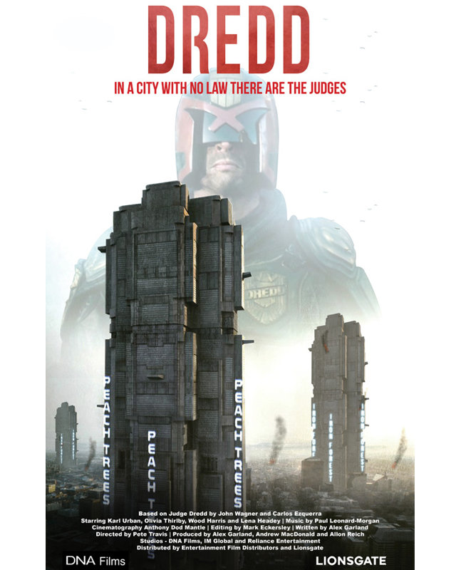 Dredd, 18" H x 12" W
