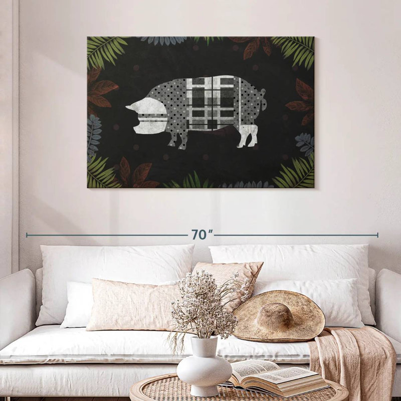 Brampt Modern Farm Pig, 30" H x 45" W